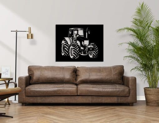 Décoration murale en métal : Le Tracteur