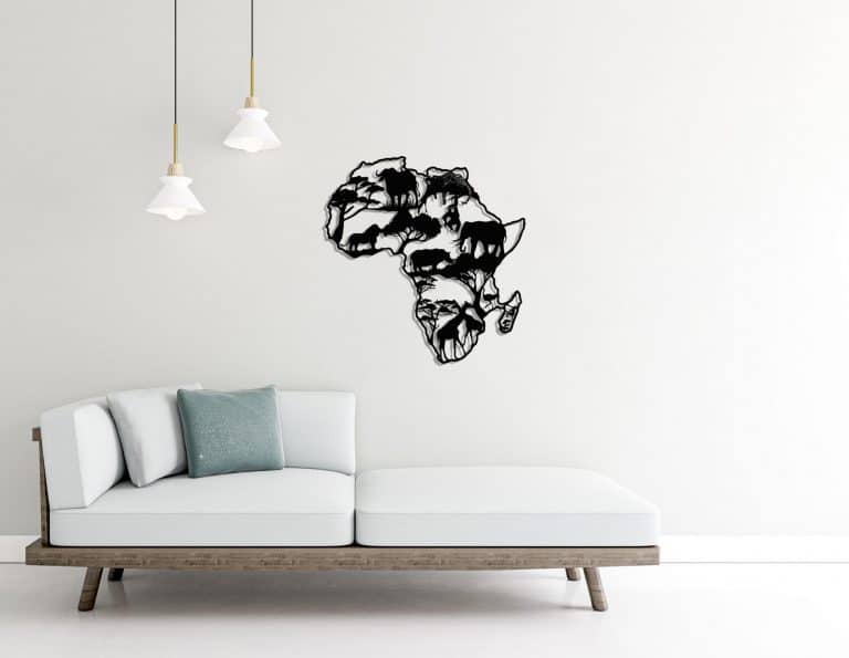 Décoration murale en métal : Afrique