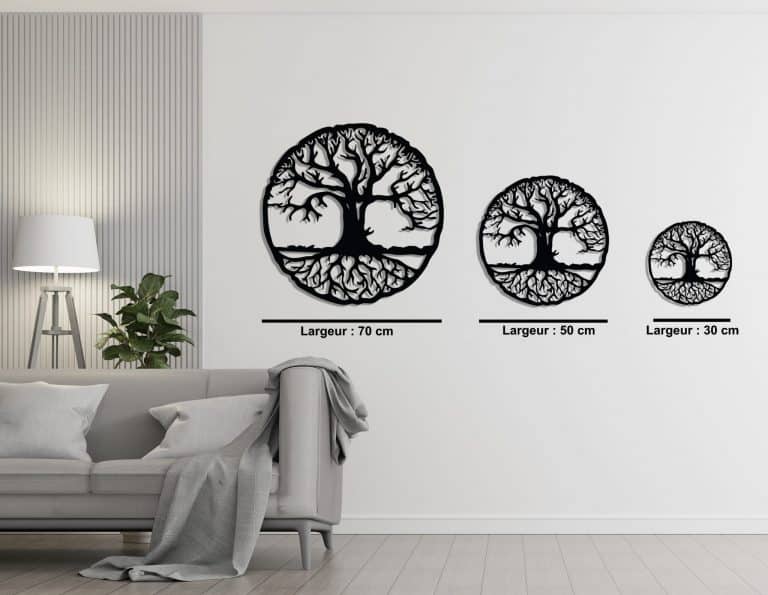 Décoration murale en métal : Arbre de vie