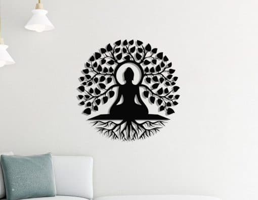 Décoration murale en métal : Buddha