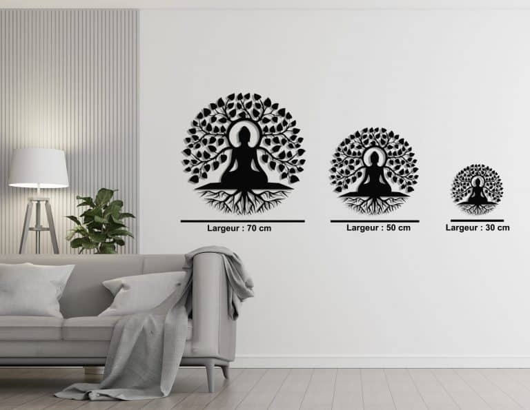 Décoration murale en métal : Buddha