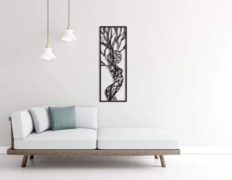 Décoration murale en métal : Arbre Femme