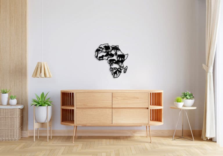 Décoration murale en métal : Afrique