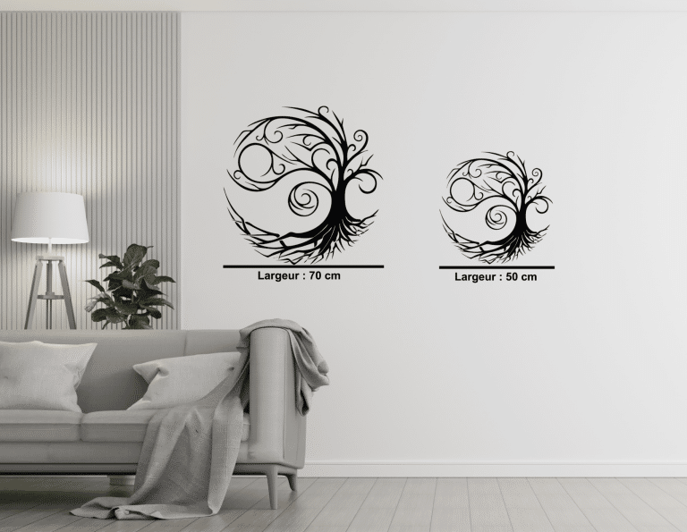 Décoration murale en métal : Arbre volant