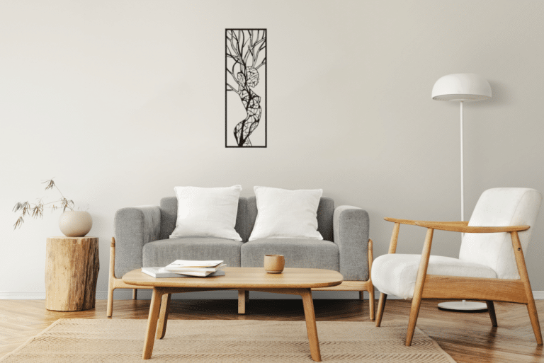 Décoration murale en métal : Arbre Femme