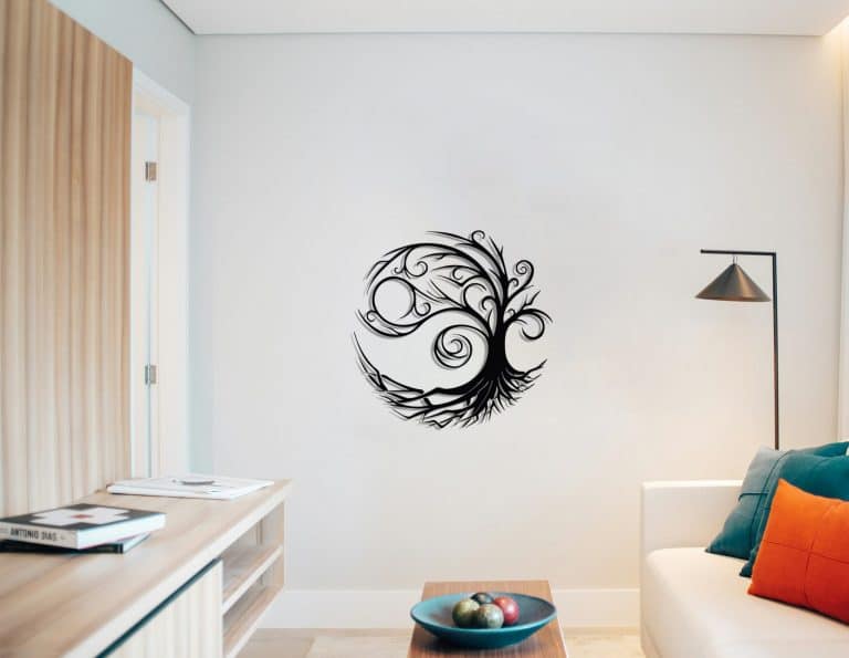 Décoration murale en métal : Arbre volant