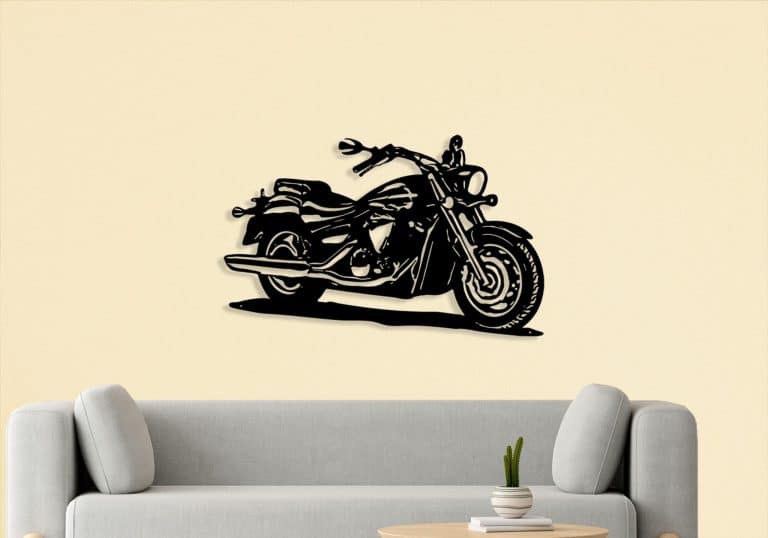 Décoration murale en métal : Yamaha 1300 A Midnight Star