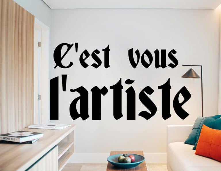 Décoration murale en métal : C'est vous l'artiste