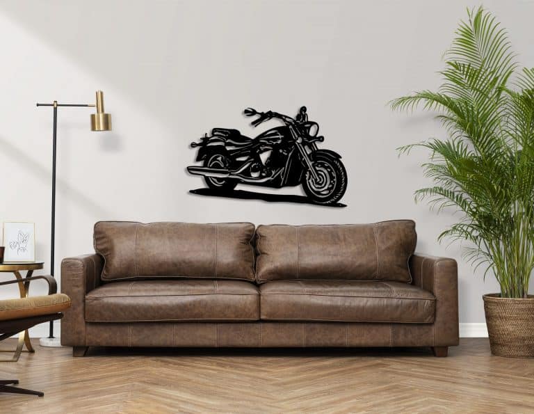 Décoration murale en métal : Yamaha 1300 A Midnight Star