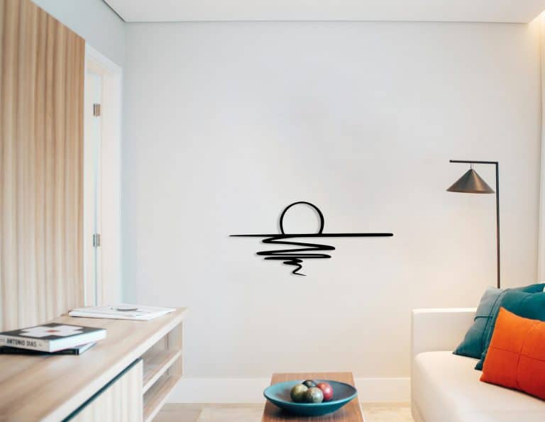 Décoration murale en métal : Coucher de Soleil