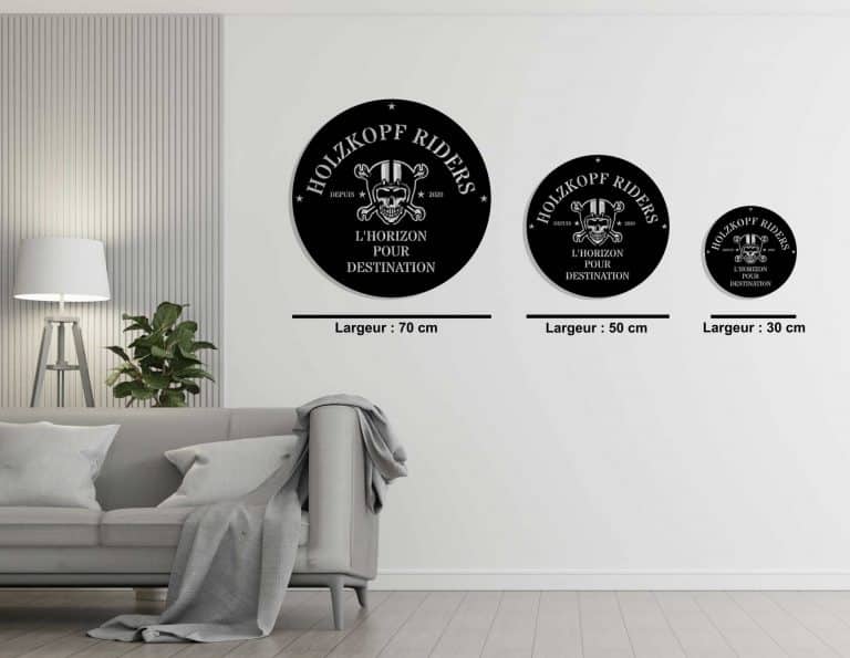 Décoration murale en métal : Holzkopf Riders