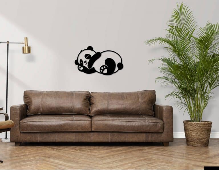 Décoration murale en métal : Petit Panda