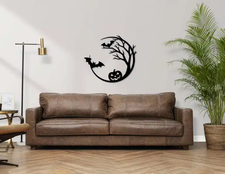 Décoration murale en métal : Mystère d'Halloween