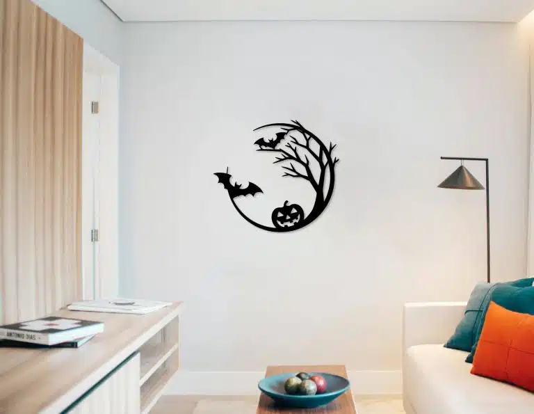 Décoration murale en métal : Mystère d'Halloween