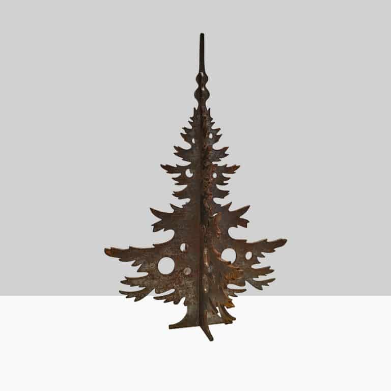 Décoration en corten : Sapin 3D