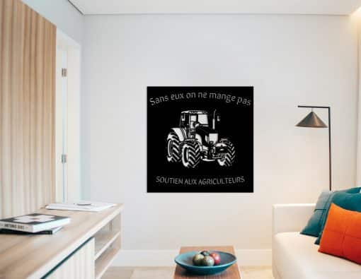 Décoration murale en métal : Sans eux on ne mange pas