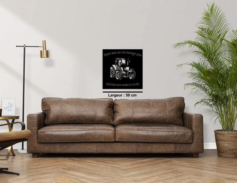 Décoration murale en métal : Sans eux on ne mange pas