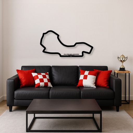Décoration murale en métal : Circuit Formule 1 Édition 2025 Abert-Park
