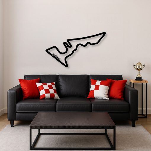 Décoration murale en métal : Circuit Formule 1 Édition 2025 Austin