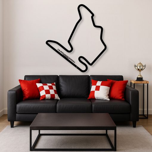 Décoration murale en métal : Circuit Formule 1 Édition 2025 Hungaroring