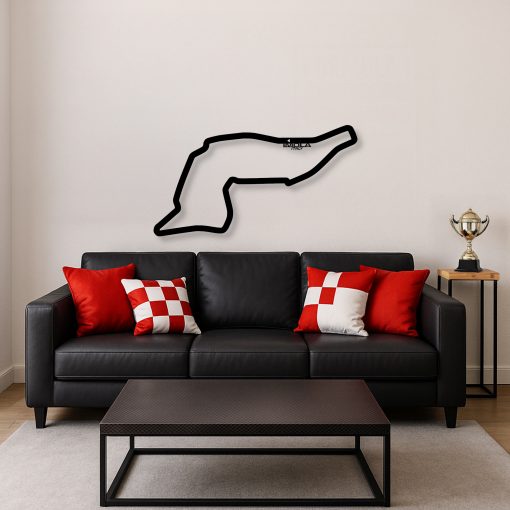 Décoration murale en métal : Circuit Formule 1 Édition 2025 Imola