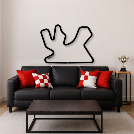Décoration murale en métal : Circuit Formule 1 Édition 2025 Lusail