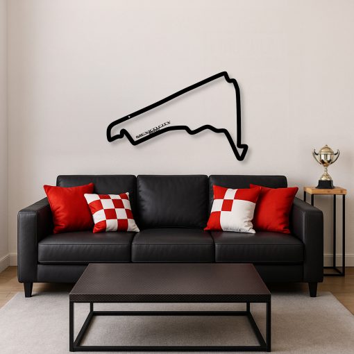Décoration murale en métal : Circuit Formule 1 Édition 2025 Mexico
