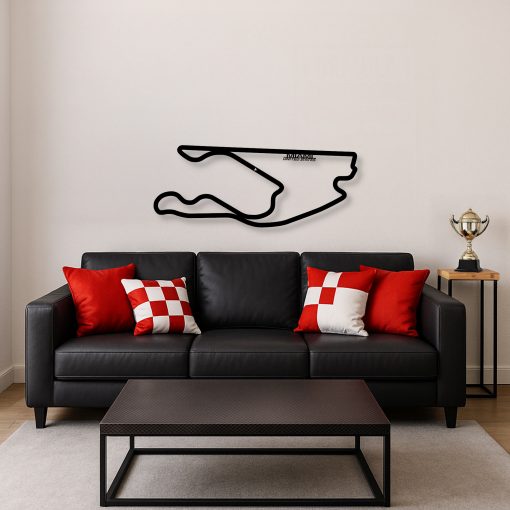 Décoration murale en métal : Circuit Formule 1 Édition 2025 Miami