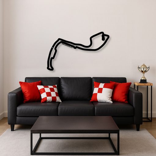 Décoration murale en métal : Circuit Formule 1 Édition 2025 Monaco