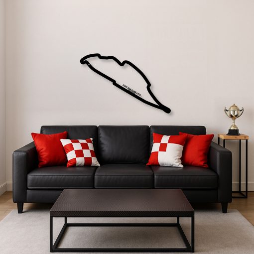 Décoration murale en métal : Circuit Formule 1 Édition 2025 Montréal