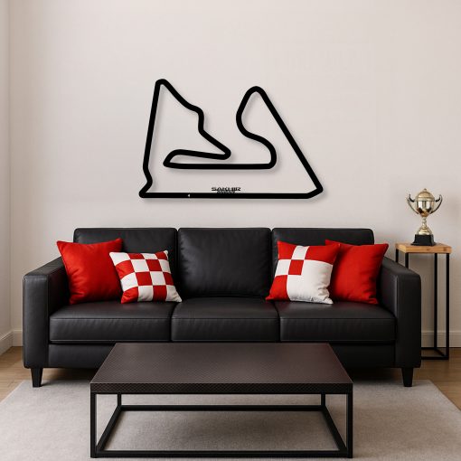 Décoration murale en métal : Circuit Formule 1 Édition 2025 Sakhir