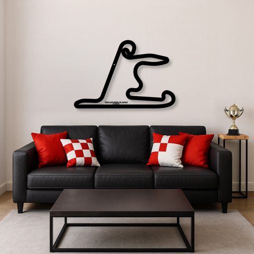 Décoration murale en métal : Circuit Formule 1 Édition 2025 Shanghai