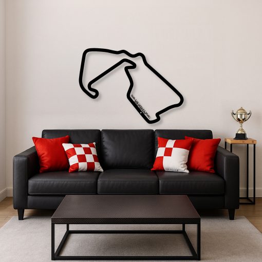 Décoration murale en métal : Circuit Formule 1 Édition 2025 Silverstone