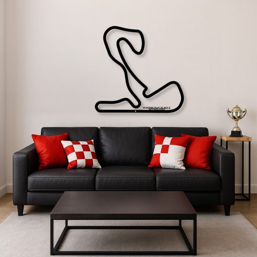 Décoration murale en métal : Circuit Formule 1 Édition 2025 Zandvoort