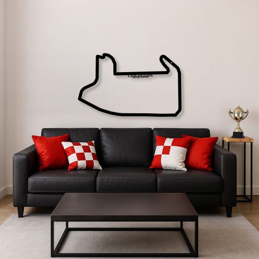 Décoration murale en métal : Circuit Formule 1 Édition 2025 Las Vegas