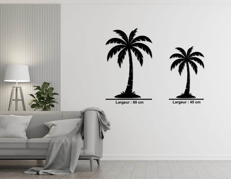 Décoration murale en métal : Palmier