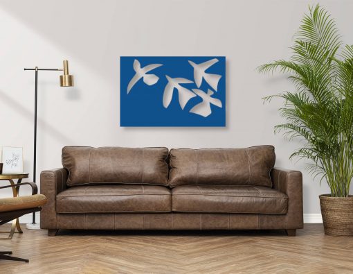 Décoration murale en métal : Les oiseaux
