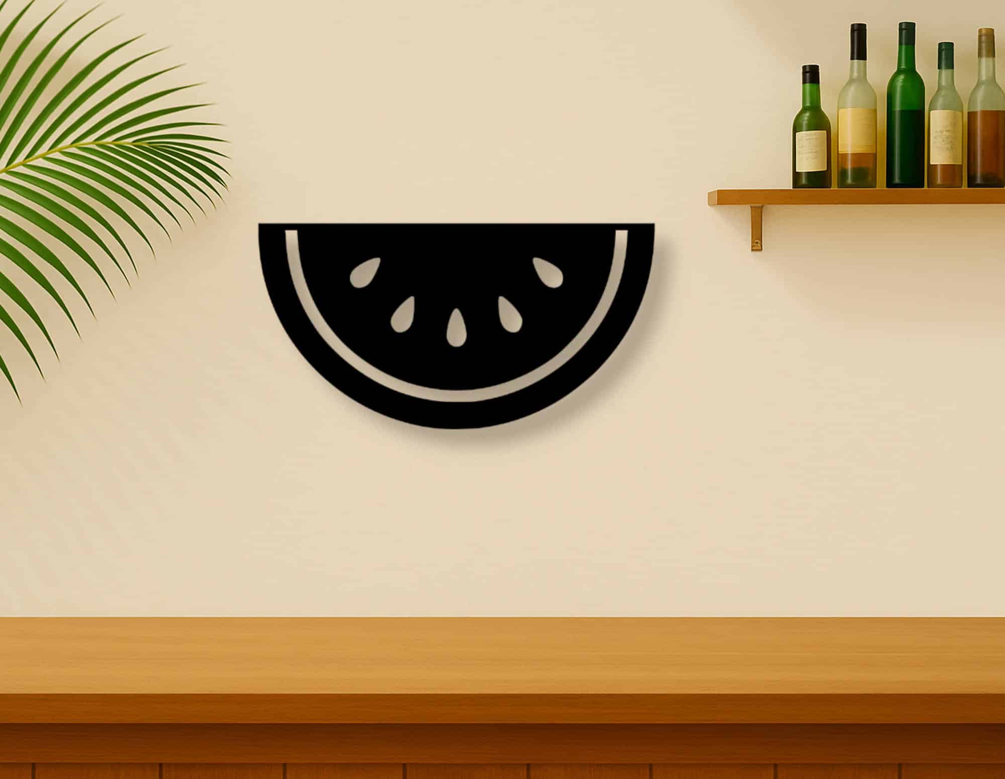 Décoration murale en métal : Pastèque