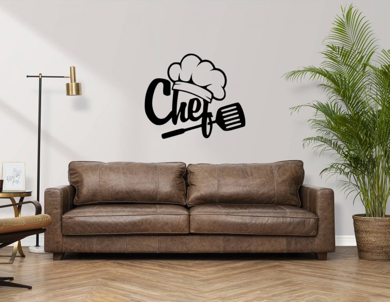 Décoration mural en métal : Chef